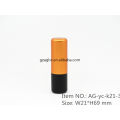 New Arrival Aluminum Cylindrical Lipstick Tube Container AG-yc-k21-3, cup size12.1/12.7,Custom color